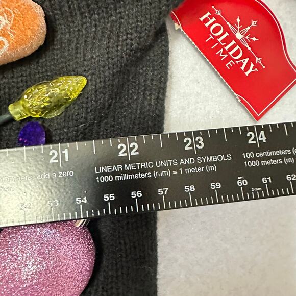 Ugly Christmas Sweater Llama LIGHTS UP Tacky Tinsel Xmas Party Winner Size Large - Picture 4 of 5